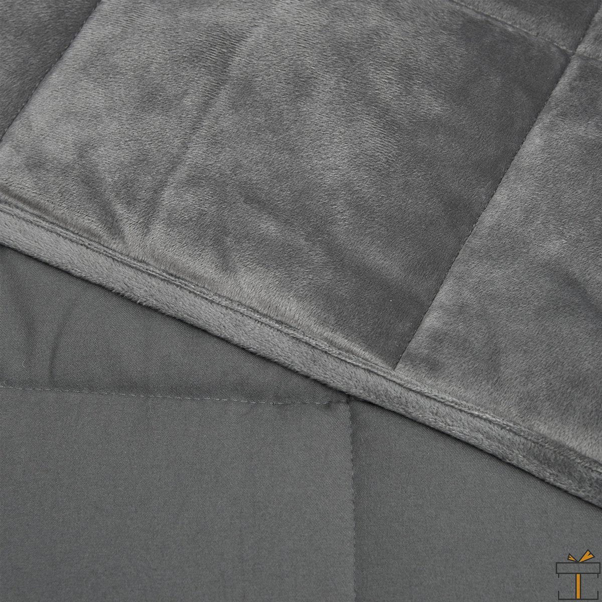 Happyment Verzwaringsdeken 11KG - Grijs - Zwaartedeken - Weighted blanket - Verzwaarde deken - Volwassenen - 150x200cm
