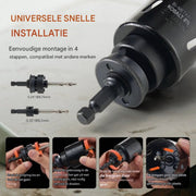 Gatenzaagset - Dozenboor - Gatenboor - 38mm - Bimetaal - 18-delig - Zaagdiepte 38mm - Voor Diverse Materialen