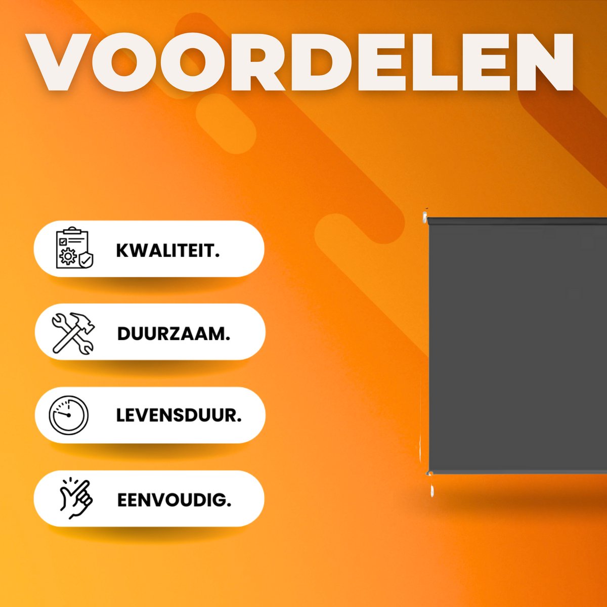 Verduisterende Rolgordijnen- Voor Binnenramen - Thermisch Geïsoleerd en UV-Bescherming - Voor Slaapkamer en Privacy - 160x240 cm - Grijs