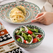 Lucenzo Serviesset - 16 delig - 4 persoons - Groen - Dinerborden - Bordenset - Diepe borden - Ontbijtborden - Servies - Keukenservies