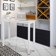 Happyment Bartafel London - Wit - Voor binnen - Keuken - Hout - Metaal - Rechthoekig - 120x40x100cm