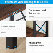 Boekenkast met 7 Lagen - Hoekkast - Bruin - Hoekrek - Voor Woonkamer, Slaapkamer of Kantoor
