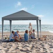 Partytent met zijwanden - 300x300cm - Feesttent - Opvouwbaar - Blauw - Easy up - Paviljoen - Waterdicht weerbestendig - In hoogte verstelbaar