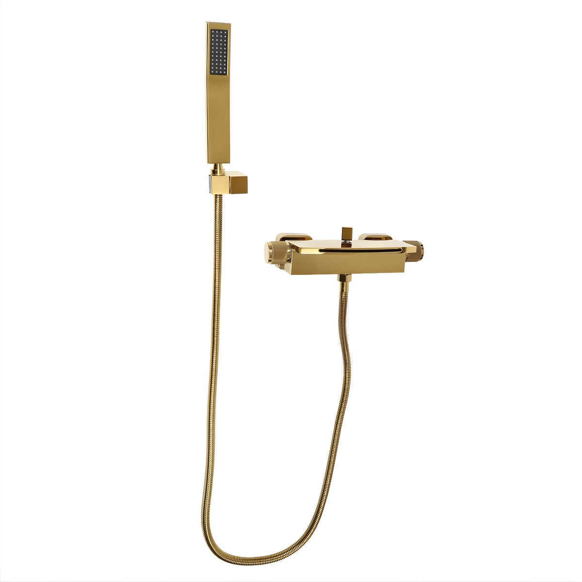 Badkraan - Met waterval - Voor badkamers - Luxe uitstraling met warm/koudfunctie - Goud