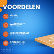 Transparant Tafelkleed - PVC Tafelbeschermer 2 mm - 100x180 cm - Waterdicht & Kristalhelder - Rechthoekig - Beschermhoes voor Eettafel