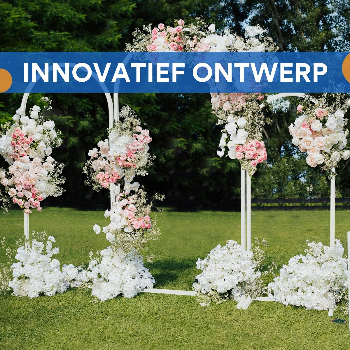 Valora Bruiloft decoratie - Rozenboog - 240CM - Versiering - Backdrop frame - Multifunctioneel voor ceremonies en feesten