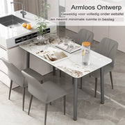 Eetkamerstoelen Lavio - Set van 2 - Elegante Keuken- of Restaurantstoel - Lounge - Khaki