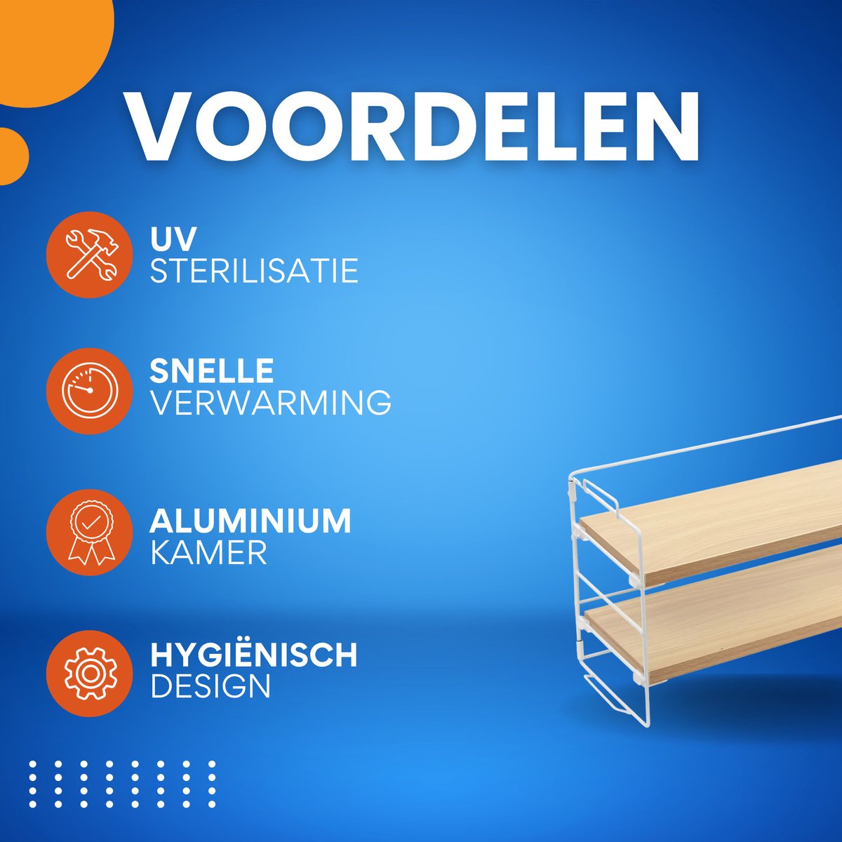 Bureau organizer- Bureau accesoires - Keuken organizer - Aanrecht organiser - Kantoor en Thuiswerkplek - 2-Lagen - Natural