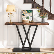 Consoletafel Giggs - Haltafel - 110cm - Wandtafel - Gang of woonkamer - Bruin