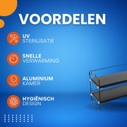 Bureau organizer- Bureau accesoires - Keuken organizer - Aanrecht organiser - Kantoor en Thuiswerkplek - 2-Lagen - Zwart