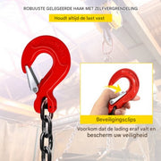 Hijskraan takel - Lier Kettingstrop - 5' Quad Poten Tackle - 5 Ton Capaciteit - Gelegeerd Staal Verstelbaar