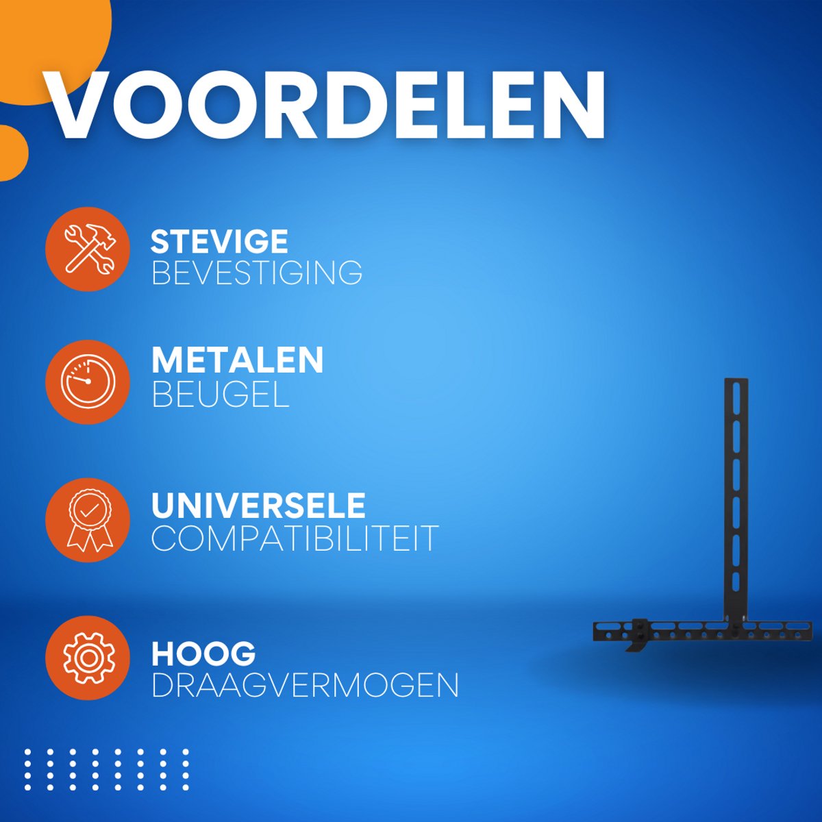 Soundbar beugel - Tot 10kg - Ophangbeugel - Universeel - Metalen montagebeugel