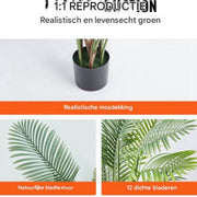 Kunstplant Areca Catechu - Kunstplanten voor binnen en buiten - Palmboom - In pot - Kunstbloemen - Geurloos - 182cm