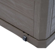 Happyment Tuinkussenbox XL - Opbergbox - Waterdicht - Met deksel - Voor binnen & buiten - Tuinbox - 280L - 117CM