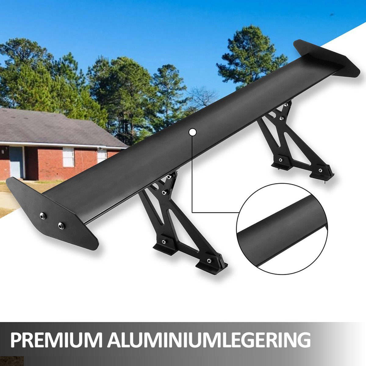 Happyment Spoiler Deluxe - Spoiler voor auto - Mini Spoiler - Spoiler Universeel