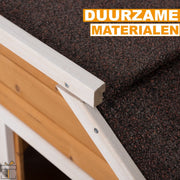 Bolt Edge Konijnenhok - Hout - Voor binnen en buiten - 2 verdiepingen - Black Friday aanbieding
