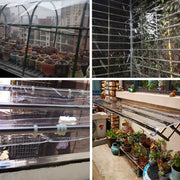 Transparant PVC-zeildoek - Waterdicht - Met oogjes - Weerbestendig - Zeil voor tuinmeubels of veranda - 400x550cm