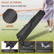 Partytent 3x3 meter - Met zijkanten - Vouwtent - Zwart - Paviljoen - Opbouwbaar - PVC tent - Tuintent