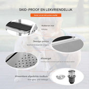 Hondenverzorgingskuip - hondenverzorgingstafel - 127 cm - RVS - Linkerdeur - Max. 150 kg