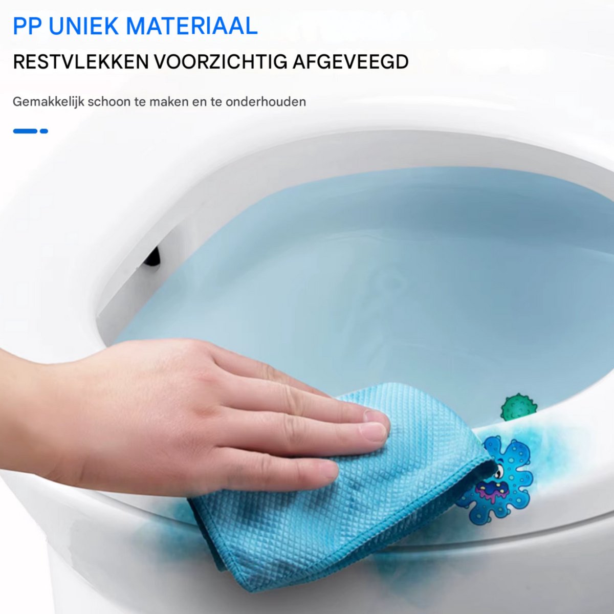 Toiletbril Norien - Softclose Wit met Snelsluiting - Duuroplastisch Antibacterieel Toiletdeksel - Stevige Toiletbril