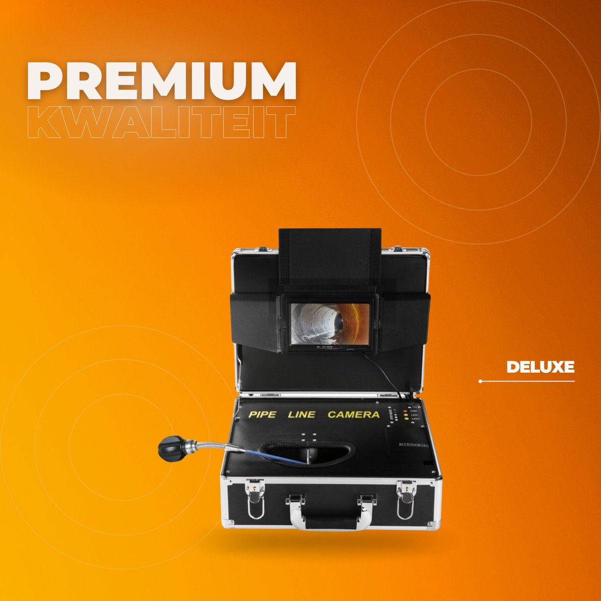 Endoscoop inspectie camera PRO - Rioolcamera - 7 inch - Inspectiecamera - 40m Lokalisatie - 480p 130° - Apparaat voor ondergrondse leidingen