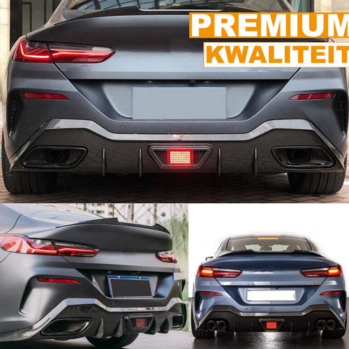Achterbumper Iron - Voor BMW 8 Serie G16 M850i/840d Sport Bumper- Carbon Fiber ABS - Auto accessoires