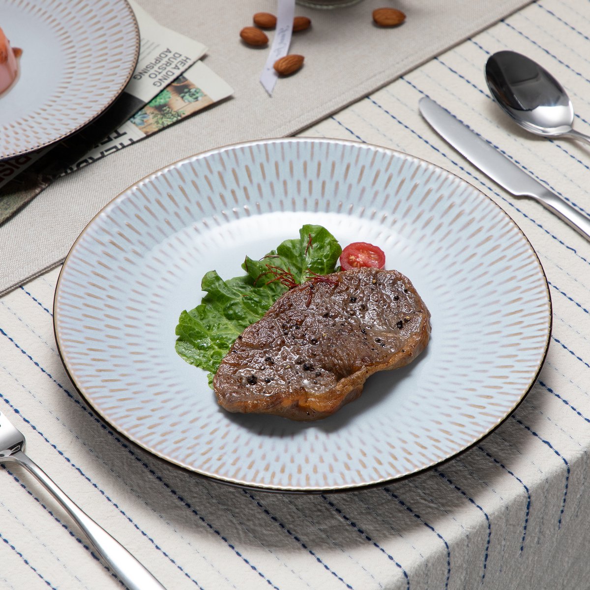 Velentino Serviesset - 16 delig - 4 persoons - Grijs - Dinerborden - Bordenset - Diepe borden - Ontbijtborden - Servies - Keukenservies