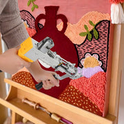 Tufting gun - Tuftpistool - Borduurmachine - Tapijtweven - Voor het maken van tapijten - Voor efficiënt en nauwkeurig werk - Metaal / Kunststof - Geel