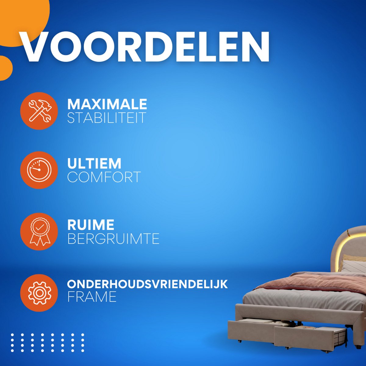 Eenpersoonsbed 140 x 200 cm - Voor jongens - Met lattenbodem - Zonder matras - Twijfelaar - Wit/red - Verstelbaar hoofdeinde