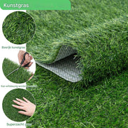Kunstgrasmat - Voor buiten - 50x200cm - Vloerdecoratie - Tuin