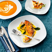 Silken Serviesset - Serviesset - 6 persoons - 18 delig - Wit Keramisch - Breakfast Plates