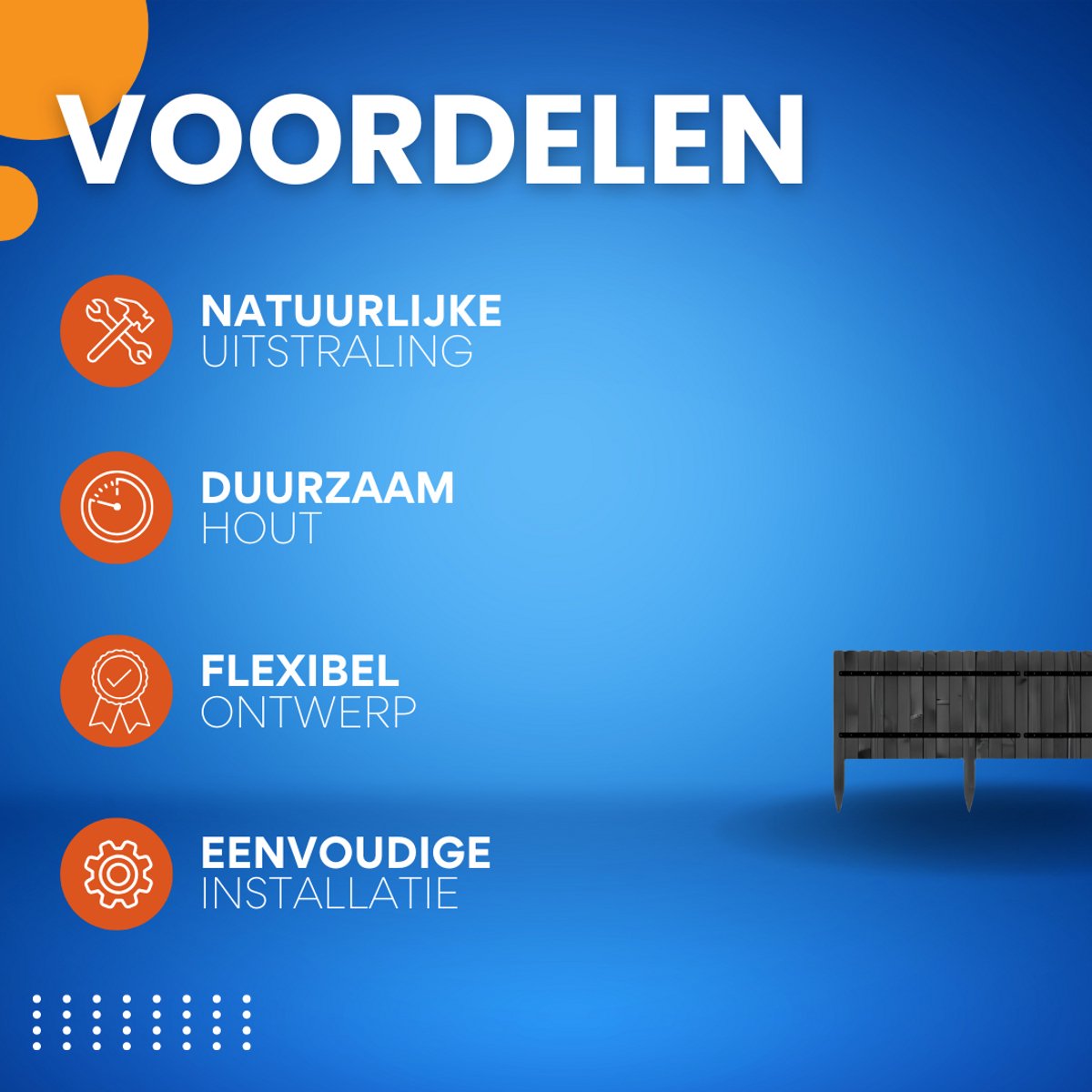 Tuin Gras Gazon Rand - Flexibele Houten Border voor Tuinhek - Tuinafboording voor Outdoor Landschap & Tuindecoratie - 203x60x1.4cm Zwart