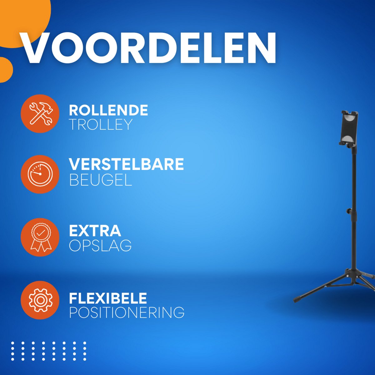 Vloerstandaard voor tablet en telefoon - Statief 4,5-12,9 inch - Beugel standaard - In hoogte verstelbaar