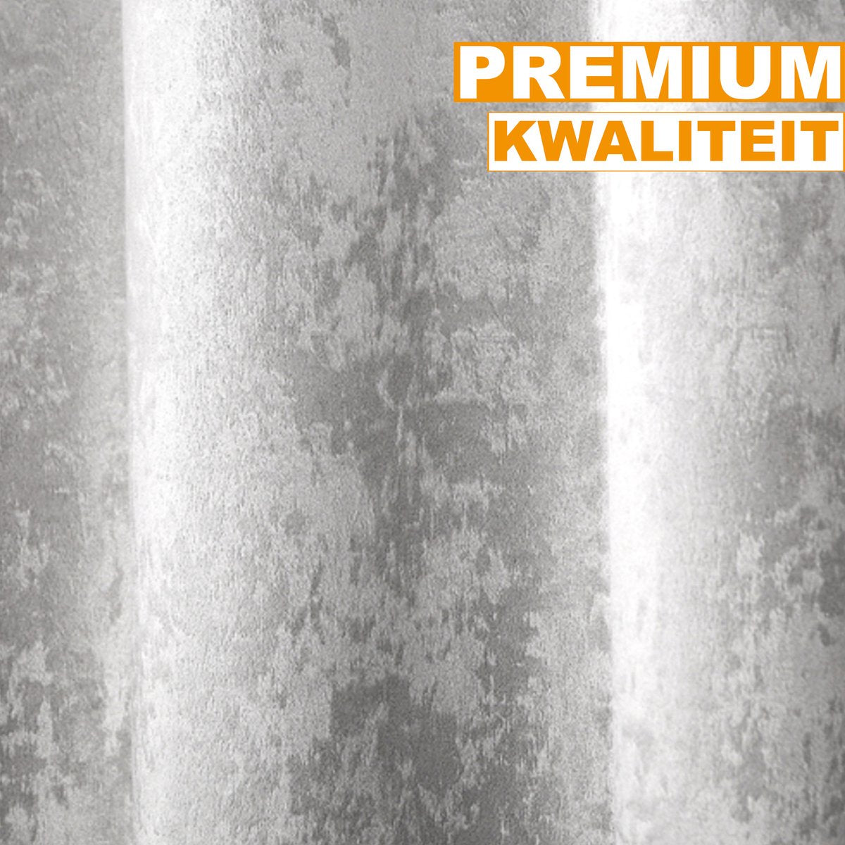Happyment Gordijnen set deluxe met ruche - 2 stuks - Zilvergrijs 135x175cm - Verduisterend - Zwaar - met Plooiband - Fluweel - Thermisch - Isolerend