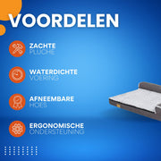 Hondenbed Noire - 120cm - L-vormig - Hondenbank - Hondensofa op poten - Hondenzetel - Comfort en zacht - Afneembaar kussen - Zacht