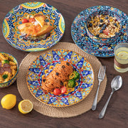 Dynastic Serviesset – 4 persoons – 12 delig – Bohemian Keramisch – Dinerborden – Kleine Borden