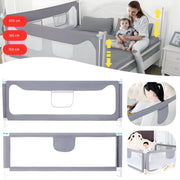 Baby Bedhek - Bedhekje - Bedrail - Uitvalbescherming - Voor bed - Veiligheidsbescherming & Bed Barrière - Grijs - 200 x 100 cm