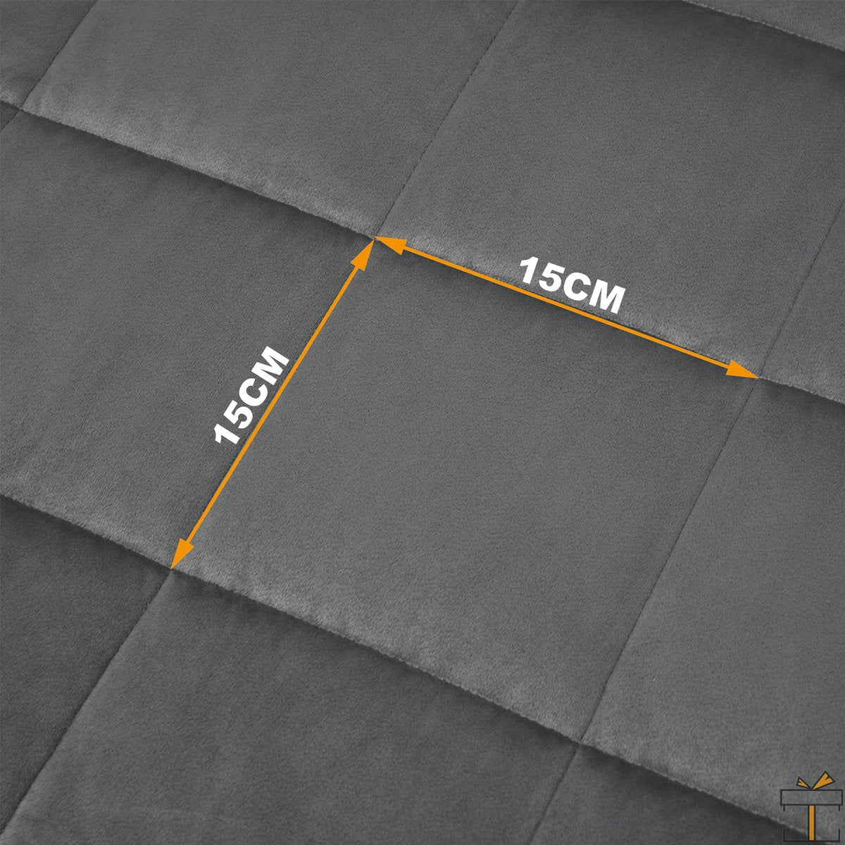 Happyment Verzwaringsdeken 7KG - Grijs - Zwaartedeken - Weighted blanket - Verzwaarde deken - Volwassenen - 150x200cm