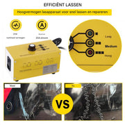 Plastic lasapparaat - Heet Nietpistool - Laselektroden - Reparatieset - 600 Nietjes - 3 Warmtestanden