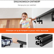 Trapleuning - Onderhoudsarme Aluminium Reling - 213 cm - 200kg Draagvermogen
