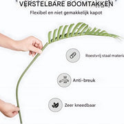 Kunstplant voor binnen en buiten - Areca Catechu - In pot - Kunstbloem - Waterdicht - Geurloos - Kunstmatig Plastic Plant