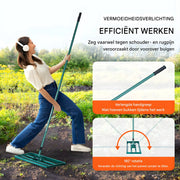 Gazonrakel - Nivellering hark - Gazonhark – Voor Tuin, Golf & Boerderij – 25,4 × 91,4 cm