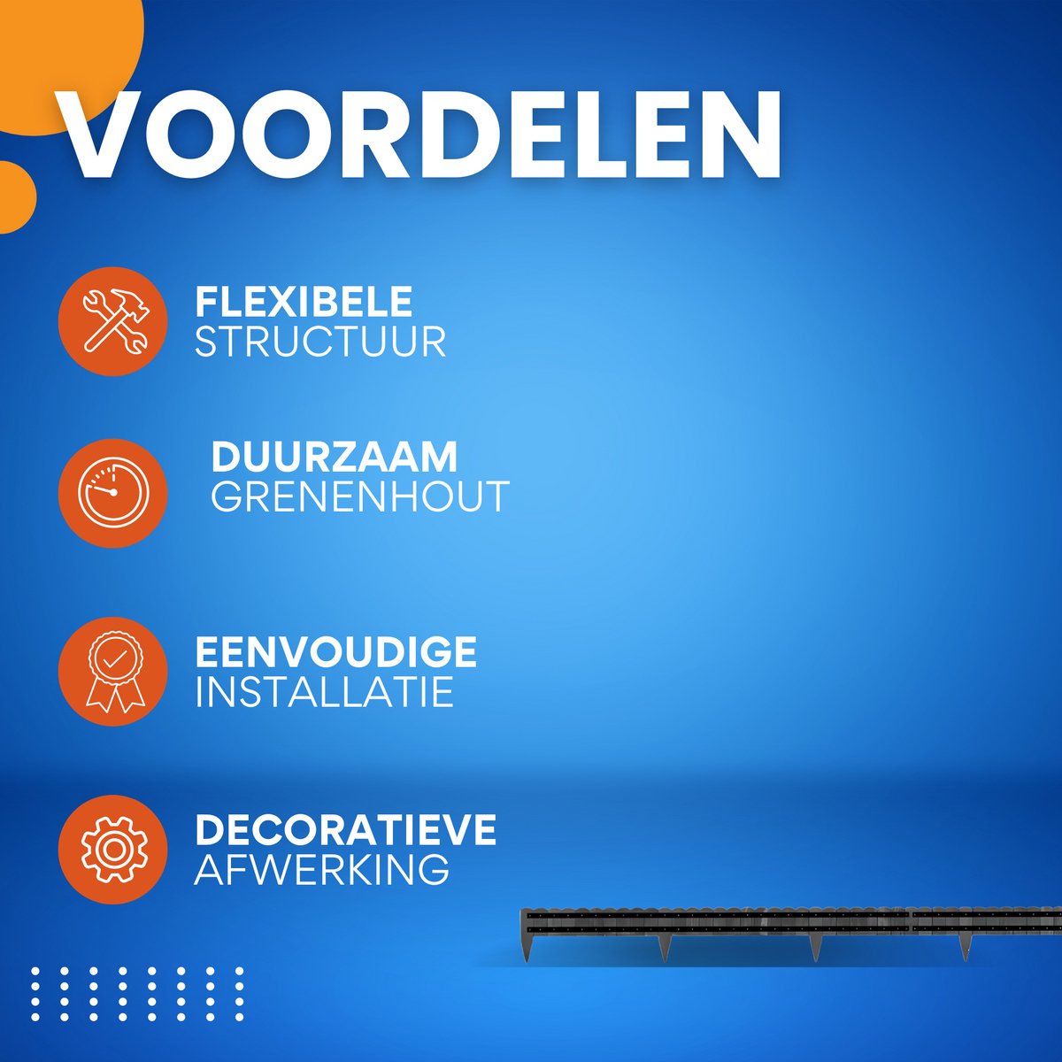 Tuin Gras Gazon Rand - Flexibele Houten Border voor Tuinhek - Tuinafboording voor Outdoor Landschap & Tuindecoratie - 203x20x1.4cm Zwart