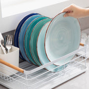 Celestia Serviesset - 16 delig - 4 persoons - Marine blauw - Dinerborden - Bordenset - Diepe borden - Ontbijtborden - Servies - Keukenservies