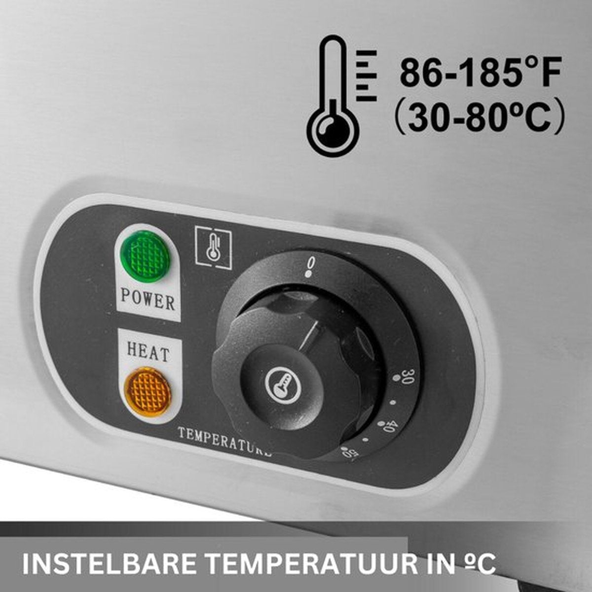 Happyment Buffetwarmer PRO - Buffetwarmer Electrisch - Chafing Dish - Warmhoudbakken - 6 Delig