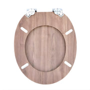 WC-bril - Toiletbril - O-vormig - Soft-Close - Voor Toilet & Badkamer – MDF - Houtlook
