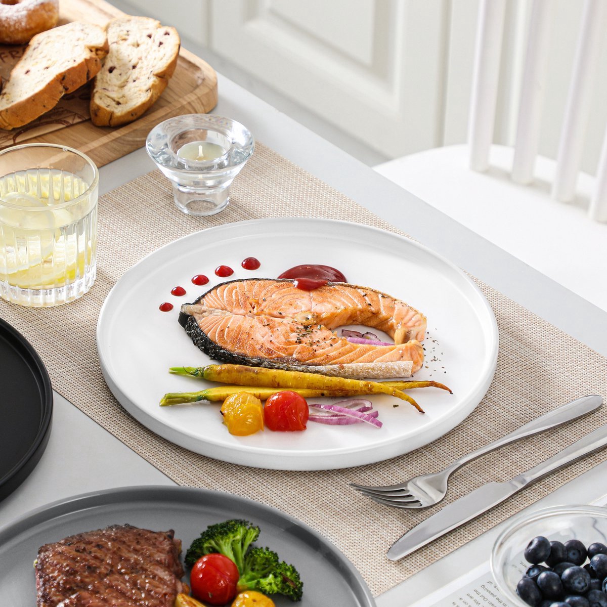 Majesto Dessertkommen Marlito - 6 delig - 6 persoons - Kommen - Diepe borden - Dinerborden - Bordenset - Ontbijtborden - Servies - Keukenservies