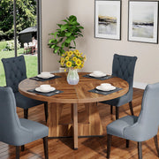 Ronde Eettafel Paris - Voor 4 personen - 120cm - Voor Keuken of eetkamer - Bruin