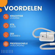 Huisdieren stofzuiger - Hondenborstel - Voor Honden & Katten - Geschikt voor dierenharen - 11800 Pa Zuigkracht - Inclusief 6 Geleidekammen