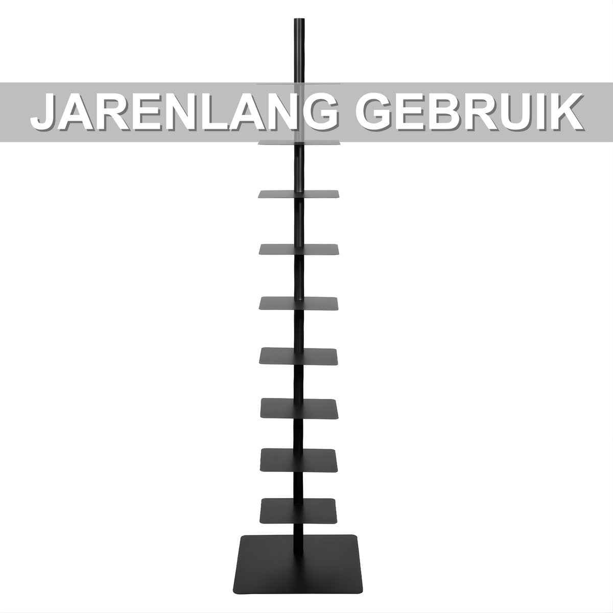 Zwevende boekentoren - Boekenrek voor thuis, kantoor of woonkamer - 9 lagen